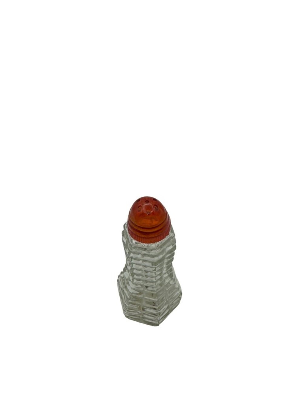 Retro Diner Shaker with Hexagonal Waffle Glass and Red Atomic Top Single Shaker - Picture 2 of 4